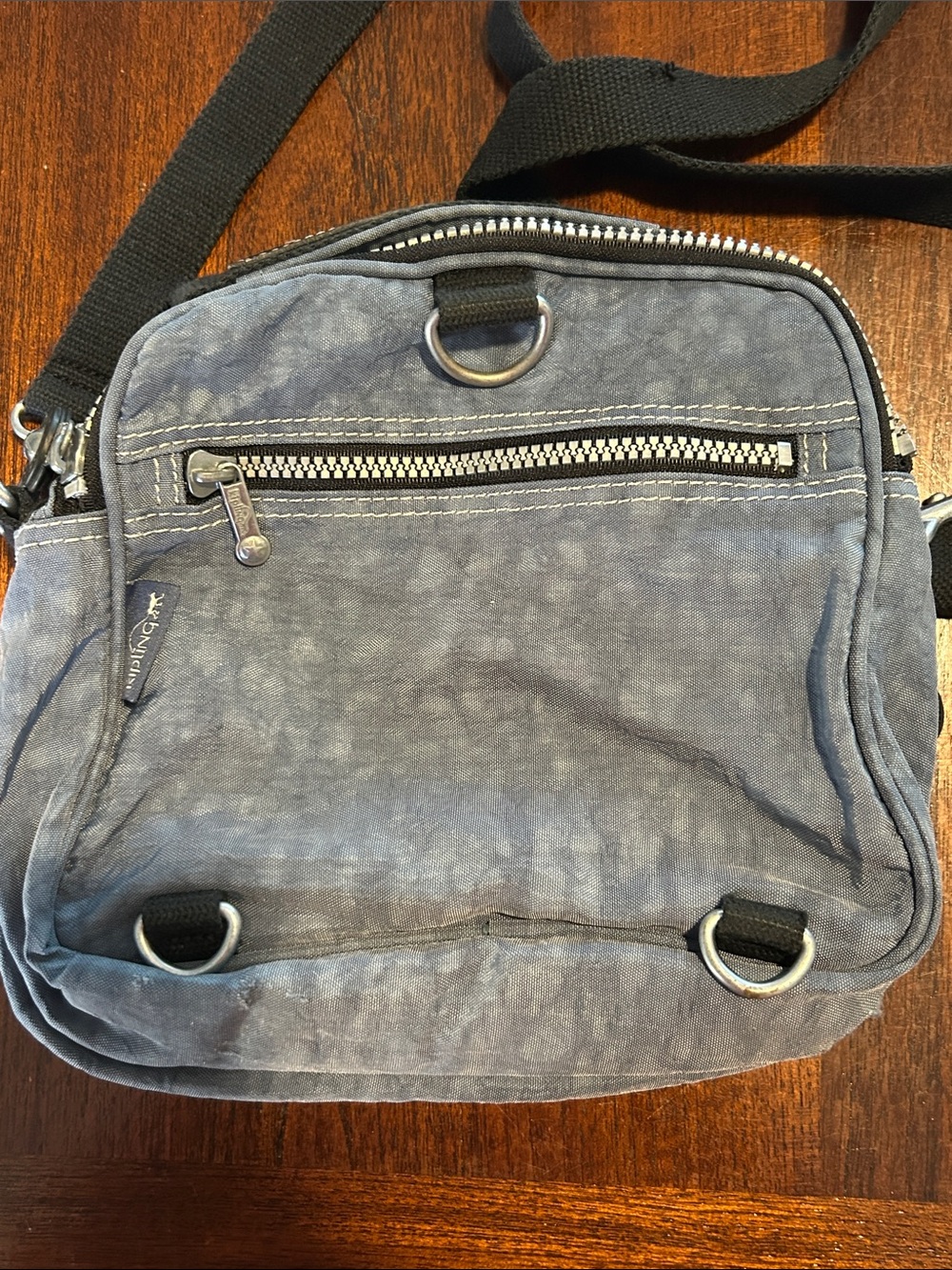 Kipling Presto bag for shoulder, crossbody or waist. Light blue/Denim Blue - Picture 8 of 8